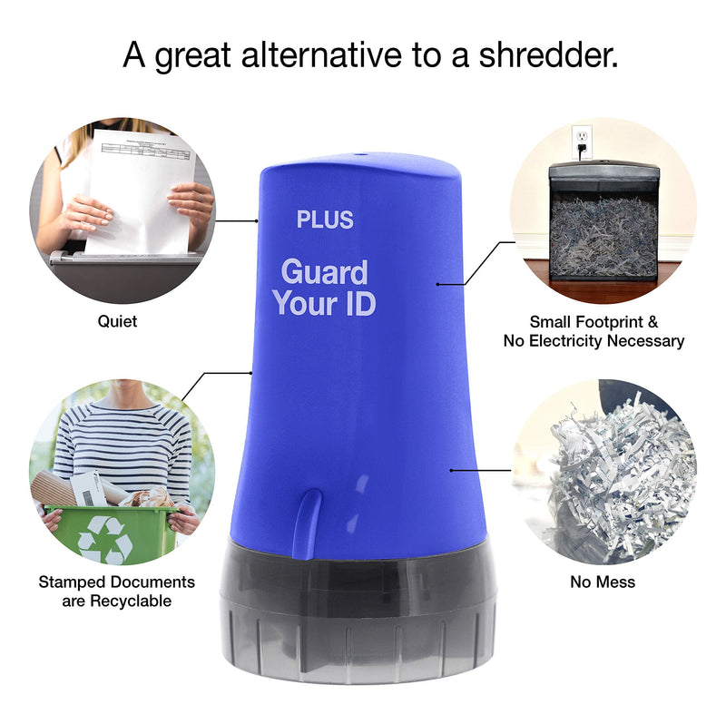 Guard Your ID Confidential Security Roller Set Advanced 2.0 for Identity Theft Protection Redacting (Regular 3-Pack, Blue) Regular 3-Pack