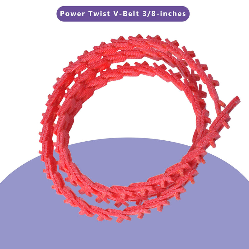 [Australia - AusPower] - 10FT Power Twist V Belt,3/8 Inch *10 feet Z Type,Adjustable Link V-Belts for Lathes Table Saws and Drill Press Woodworking Tool 