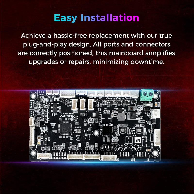 Creality Official K2 Mainboard, Original K2 Lower Computer Mainboard K2 Silent Motherboard, CR3NN200401C12 32 Bits M6 GD32F303RET6, Durability and Quick Replacement Parts for Creality K2 3D Printer