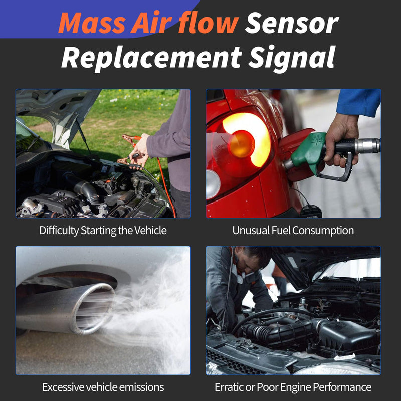 HiSport Mass Air Flow Sensor Compatible with Chevrolet Cadillac ELR Cruze Orlando Sonic Volt 2011-2015 Replaces 0280218254 0280218255 13301682
