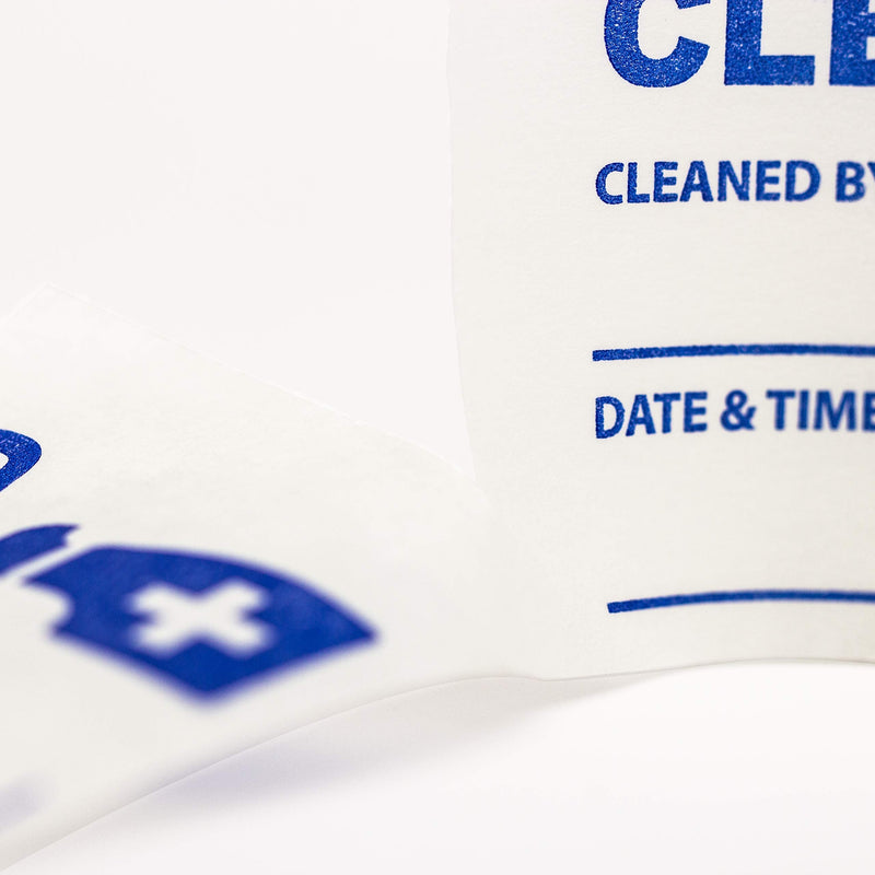 Pro 4000 Printed"Cleaned & Sanitized" Tape, 840178025449
