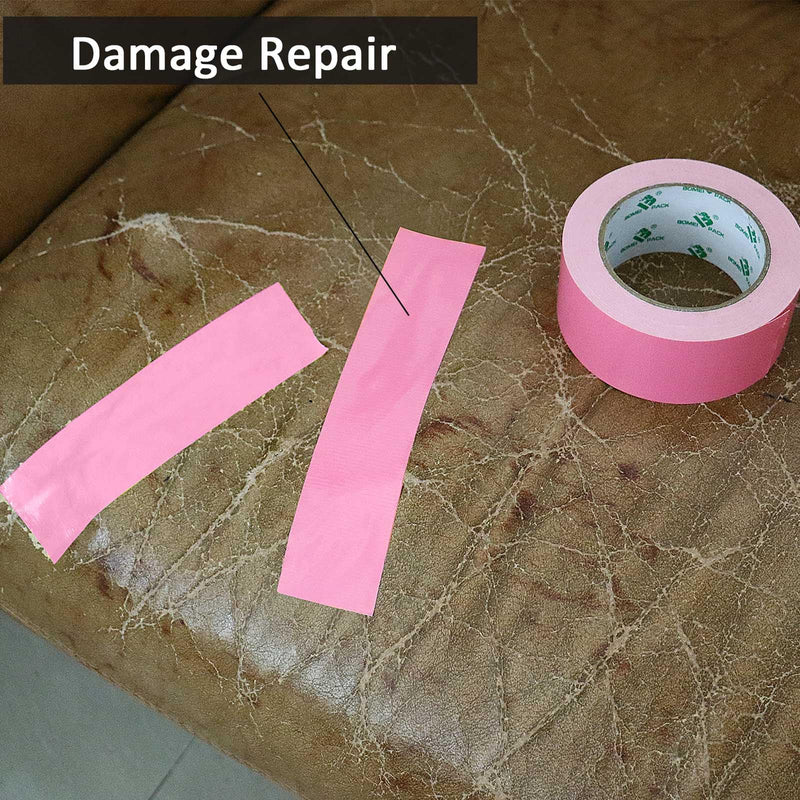 BOMEI PACK Color Duct Tape Pink, Heavy Duty Strong Industrial Duct Tape 9mil x 1.88inch x 30yds for Packing and Repairing 2Rolls (1.88inch x 30yds)