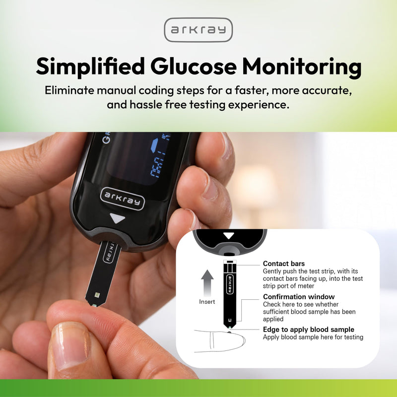 ARKRAY GLUCOCARD Shine Blood Glucose Test Strips – No Coding Required, Fast 5-Second Results, 0.5 Microliter Sample Size – Compatible with GLUCOCARD Shine Blood Glucose Meters, 50 Count 50 Count (Pack of 1)