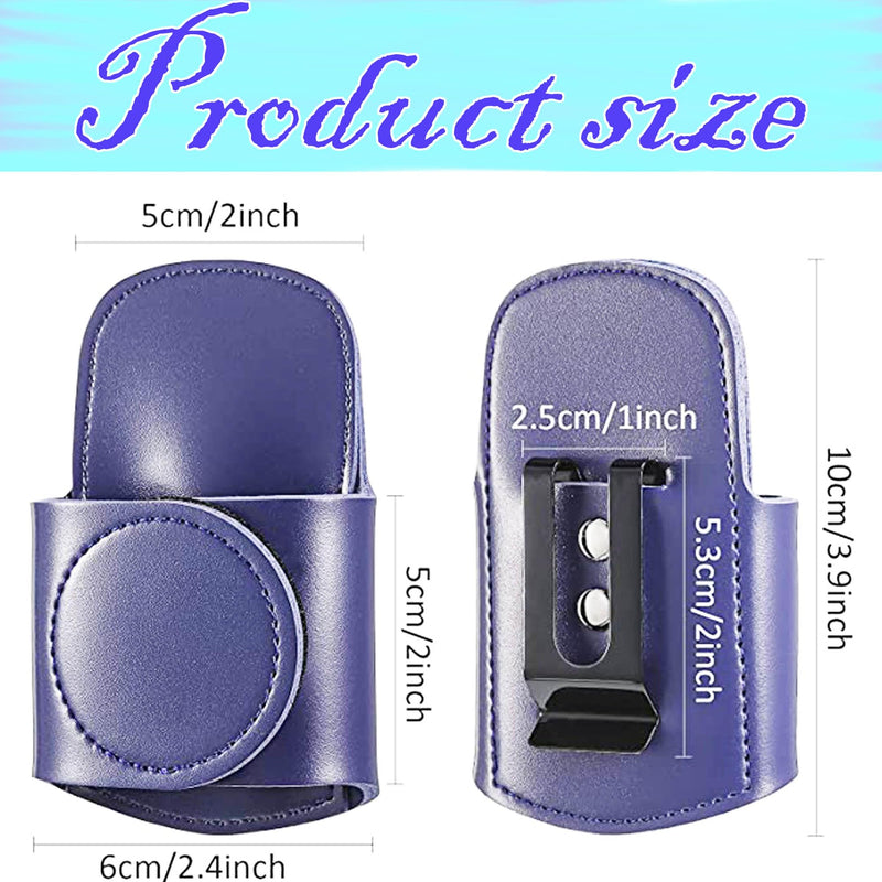 [Australia - AusPower] - Leather Stethoscope Holder Case Stethoscope Case Handmade Clip-on Stethoscope Holder for Physicians, Nurses, EMT, Medical Nursing Students(Blue) 
