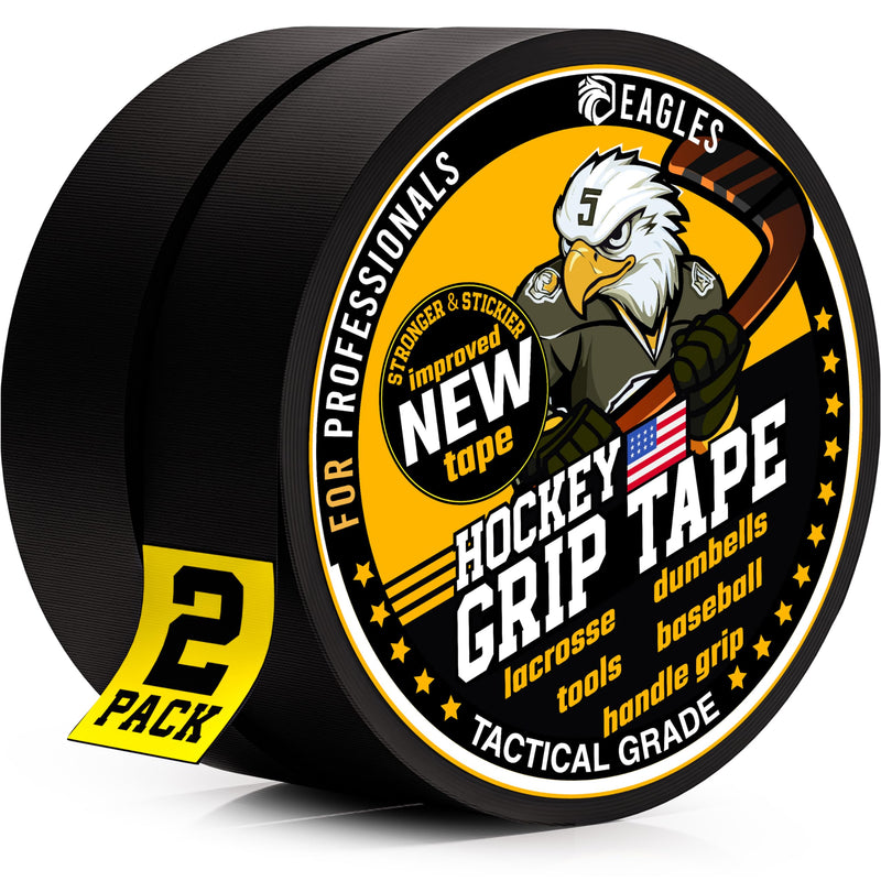 EAGLES 12 Pack Black Ice Hockey Tape Lacrosse Tape