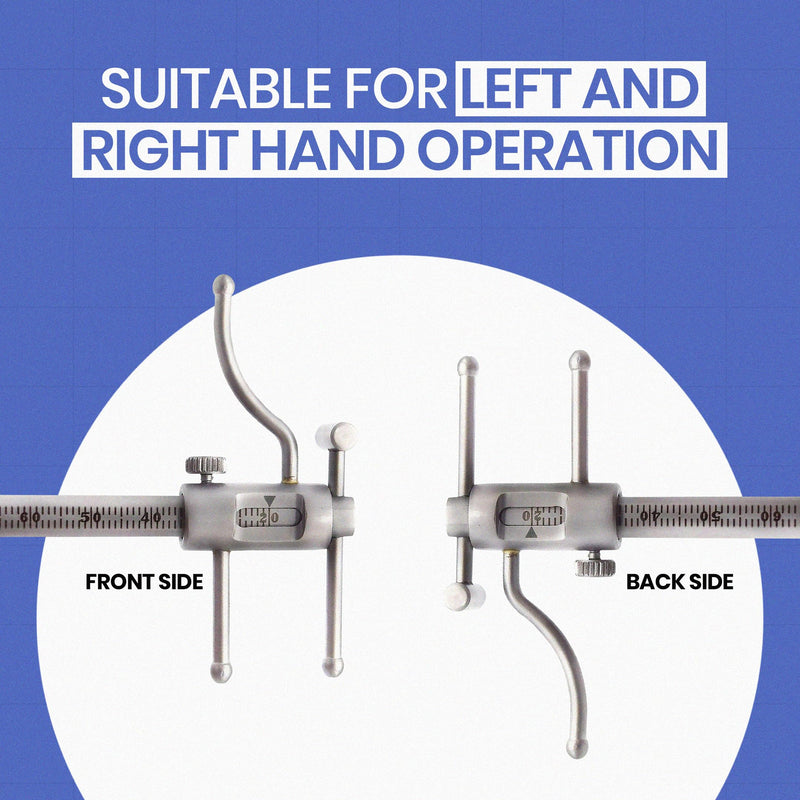 [Australia - AusPower] - MEDSPO Professional Dental Orthodontic Gauge | Bracket Height Moveable Adjustable Locator | Positioning Measuring | Dentist Lab Measuring Instruments (Dental Venus Apollo Gauge) 