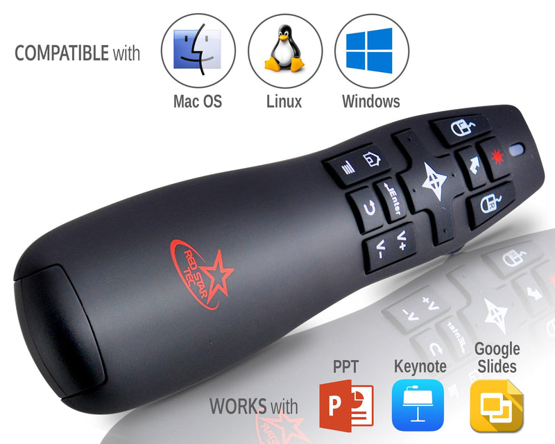 [Australia - AusPower] - Wireless Powerpoint Presentation Remote Clicker and Keynote Presenter with Wireless Mouse (PR-820) from Red Star Tec 