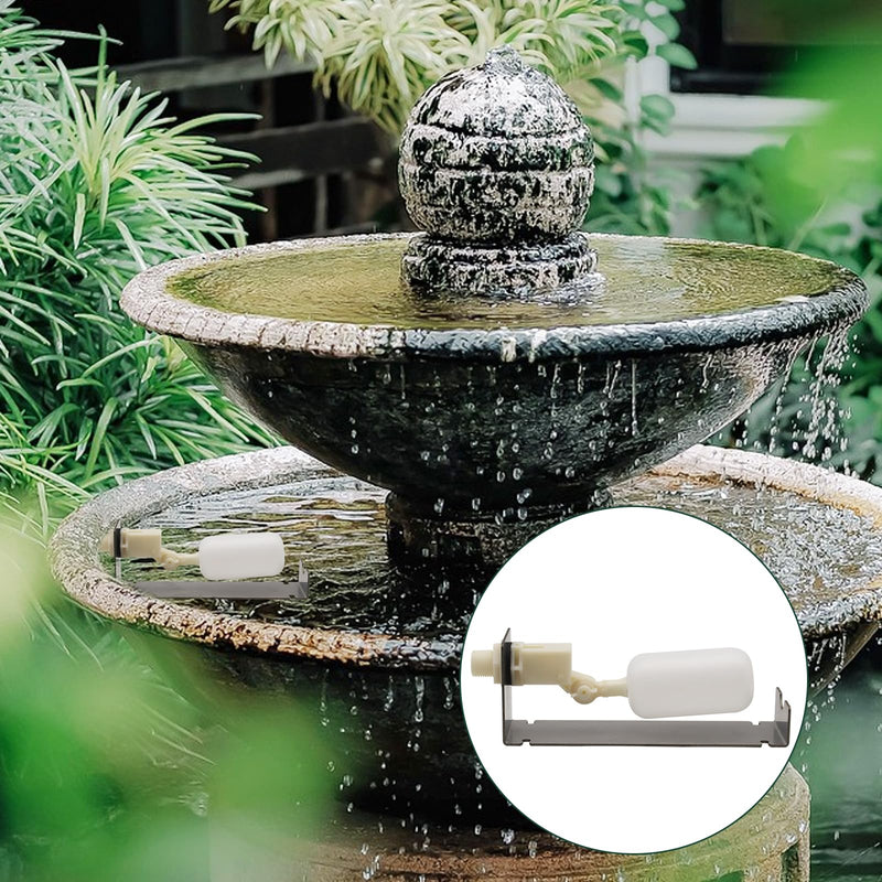 [Australia - AusPower] - Water Fountain Auto Fill System,Auto Water Leveler Float Valve Kit with Adjustable Arm for Outdoor Fountains,Ponds,Garden, Water Tank 