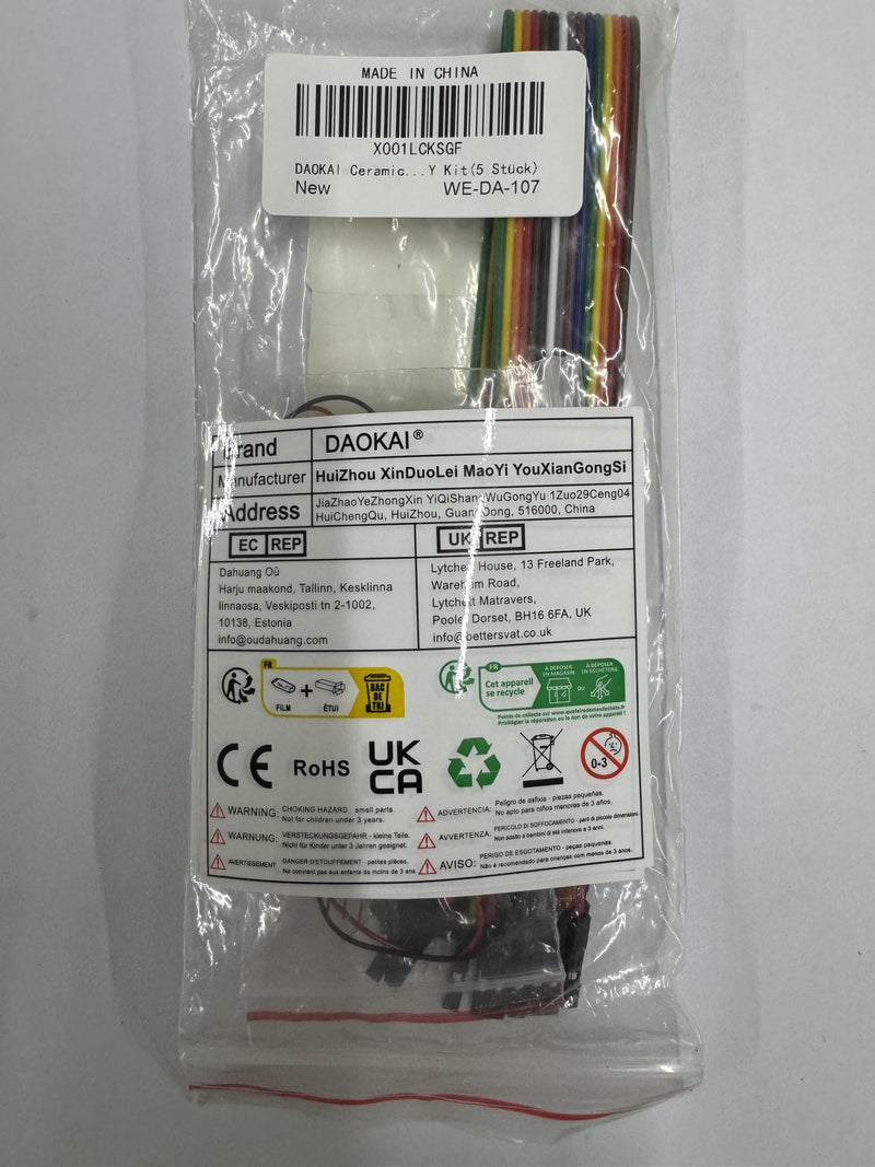 [Australia - AusPower] - 5 Pcs Analog Piezo Ceramic Vibration Sensor Detect Vibration 3.3V / 5V Analog Signal Output Module with Cable for Arduino DIY Kit 