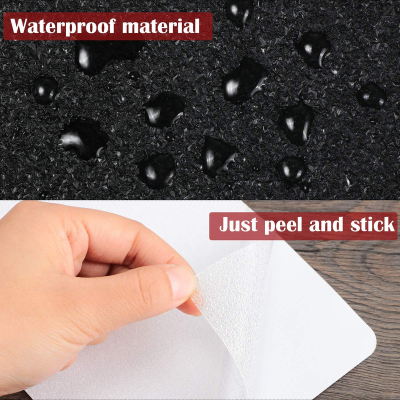 Zonon 8 Pieces Cell Phone Grip Tapes Stickers Anti-Slip Grip Rubberized Decal Adhesive Traction Hold Decal Adhesives Anti-Slip Textured Tape for Phones Tablet Computer Gaming Cases(Clear) Clear
