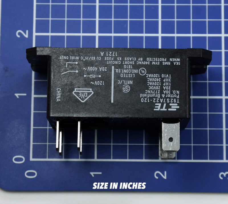[Australia - AusPower] - Potter & Brumfield T92S7A22-120 DPST 30A 115V Pool & Spa Coil RelayQ 