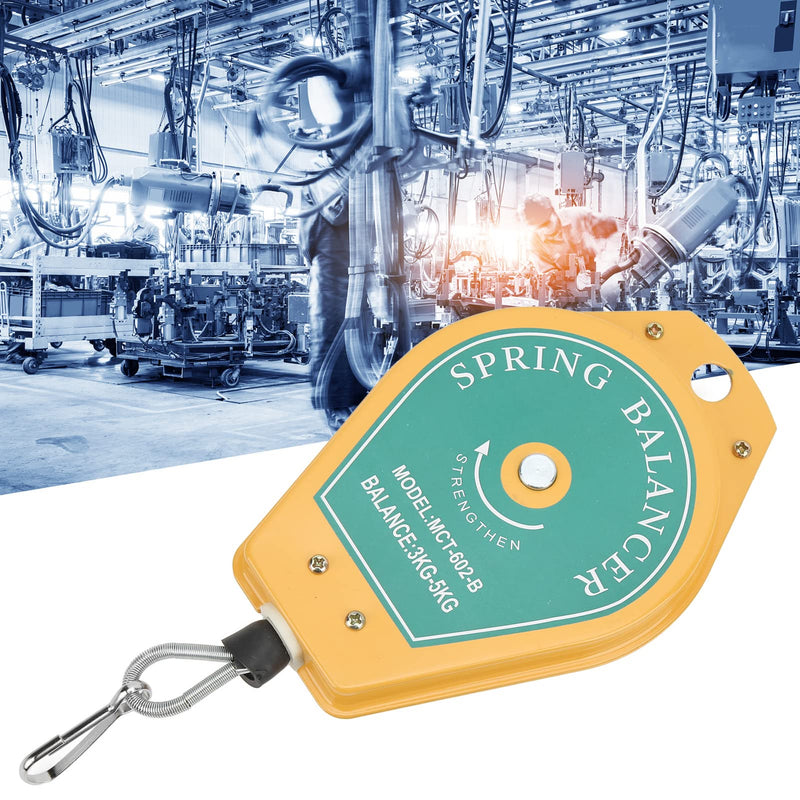 [Australia - AusPower] - Spring Pull, 3 to 5 kg, Carrying Retractable Tool Holder for Hanging with Fittings, Retractable Spring Hoist, Adjustable Tension, Maintenance Kits, Air Tool Parts Accessories 