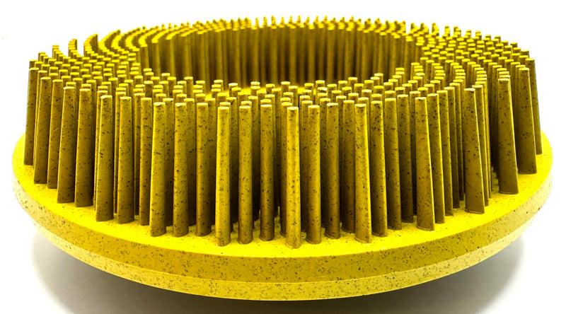 [Australia - AusPower] - 4-1/2” x 5/8”-11 80 Grit Yellow Bristle Disc | Ceramic-Aluminum Oxide Abrasive Bristle Disc with 5/8”-11 Fast Change Hub | Remove Coatings Paint Rust Contaminants Weld Burn | Pack of 1 80 Grit (Yellow) 