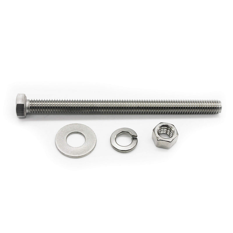 [Australia - AusPower] - (5 Sets) 5/16-18x5" Stainless Steel Hex Head Screws Bolts, Nuts, Flat & Lock Washers, 18-8 (304) S/S, Fully Threaded by Bolt Fullerkreg (5 Sets) 5/16x5" 