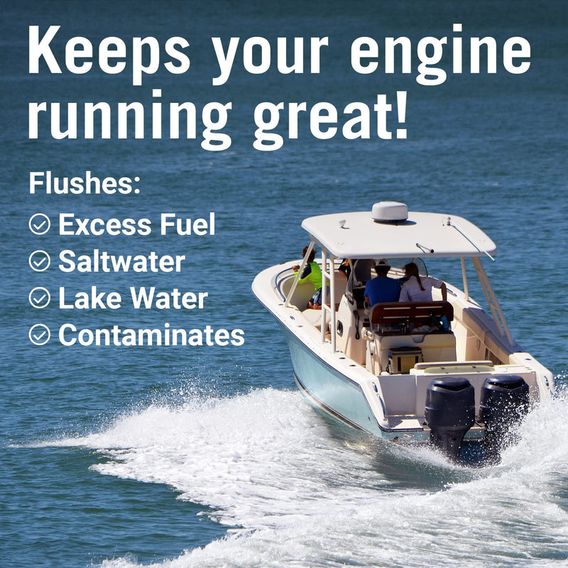 Outboard Motor Muffs Dual Flow Water Muffs for Boat Motor, Double Sided Engine Flush Kit with Hose Adapter, Fits Most Outboard and I/O Engines - Better Boat Dual Sided Muffs
