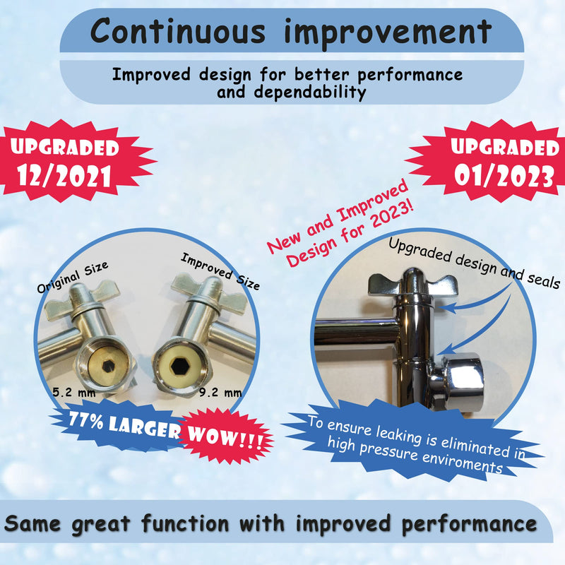 16-Inch Extra Long Shower Extension Arm. Solid Brass. Height/Angle Adjustable With a Unique Locking Gear for a Perfect Position Every time. Holds All Showerhead Sizes. 16 Inch Chrome