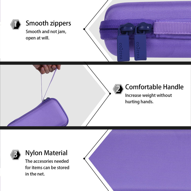 [Australia - AusPower] - co2CREA Hard Case Compatible with Texas Instruments TI-84 Plus CE/TI-84 Plus/TI-Nspire CX II CAS/TI-Nspire CX II/TI-83 Plus/TI-89 Titanium/TI-85 / TI-86 Color Graphing Calculator, Purple Iris Purple Case 