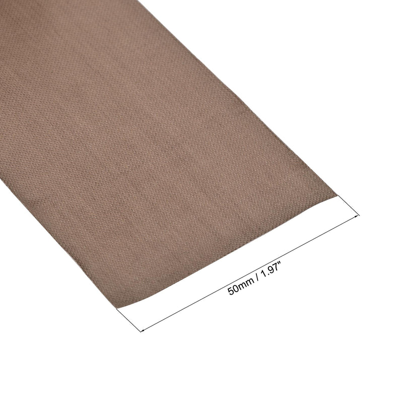 uxcell Heat Resistant Tape High Temperature Heat Transfer Tape PTFE Film Adhesive Tape 50mm Width 10m 33ft Length Brown