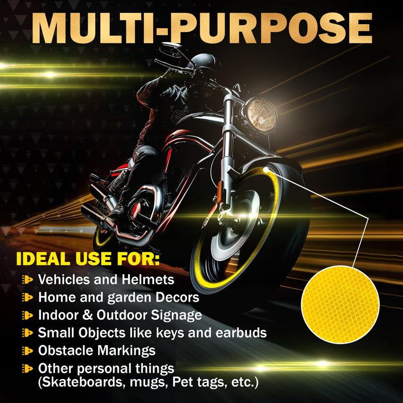 Made from 4092 Diamond Grade Reflective Tape Outdoor high Visibility Strips Safety Waterproof Conspicuity Strong Adhesive Vehicle Trailer car Trucks Bikes (Red, 1.2inch/30mm x 16.4feet/5m) Red, 1.2inch/30mm x 16.4feet/5m