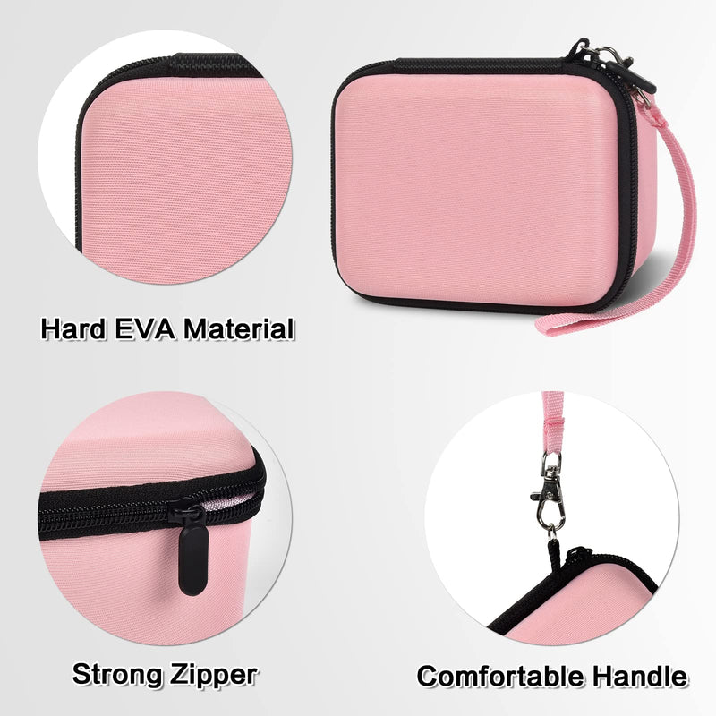 [Australia - AusPower] - Vlogging Camera Case Compatible with brewene/for Femivo/for KVUTCIEIN/for Duluvulu 4K 48MP Digital Cameras for Youtube. Vlog Camera Carrying Storage for Lens, Cable and Other Accessories (Pink) Pink 