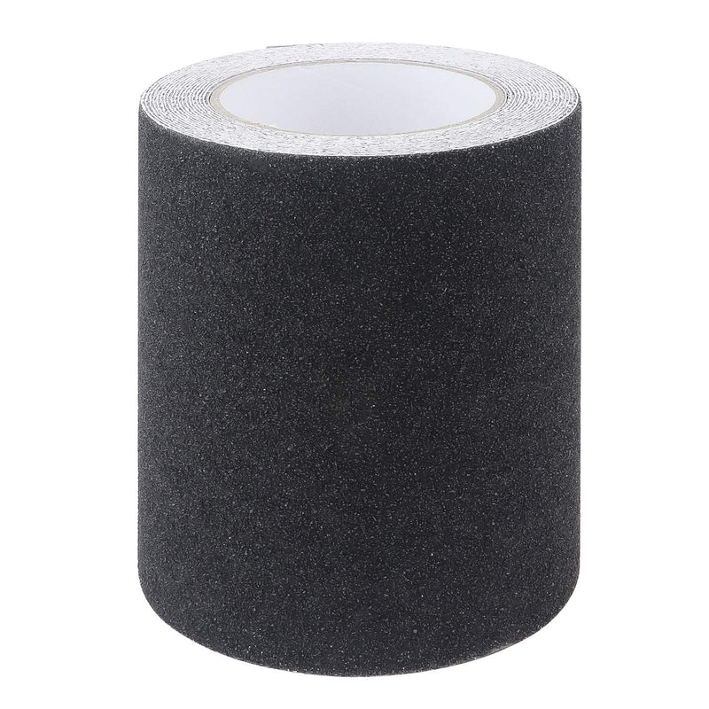 6 Inch x 20 Foot Anti Slip Traction Tape, Grip Tape Grit Non Slip, Outdoor Non Skid Treads, High Traction Friction Abrasive Adhesive Stairs Step, Black