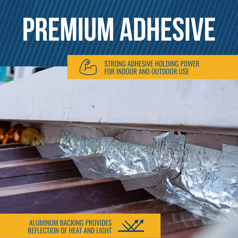 Reli. Aluminum Tape | Metal & Ductwork Repair | 2" x 50yd HVAC Mastic Seal Tape, AC & Ducting, 2-Pack (100 Yards Total)