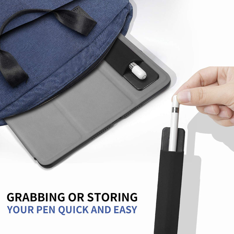 [Australia - AusPower] - 2 Pack Pencil Holder for Apple Pencil 1st 2nd Generation, YUOROS Adhesive Pencil Sleeve for iPad iPad 9th/8th Gen, Tablet Stylus Surface Pen (Black, Black) Black Black 