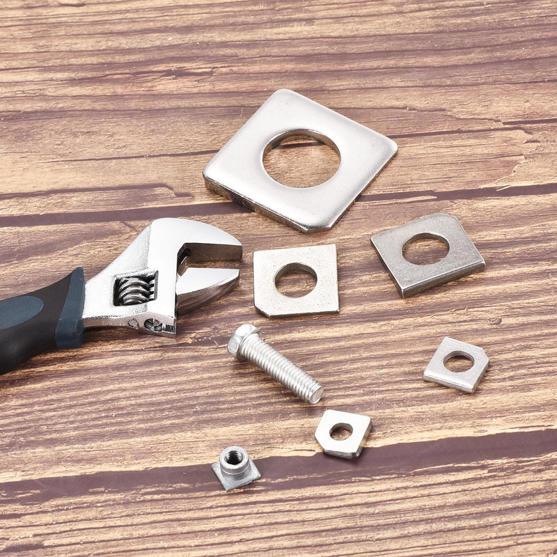 [Australia - AusPower] - uxcell 10pcs Beveled Square Washers M10x22x4.2 Stainless Steel Missing Angle Flat Gasket for Channel Steel Wedge Shaped Washers for Shim Leveling 10 