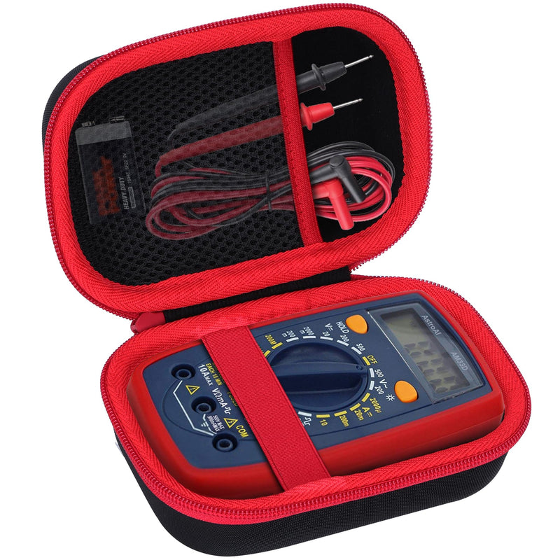 [Australia - AusPower] - Hard Case Compatible with AstroAI Multimeter Tester 2000 Counts Digital Multimeter DC AC Voltmeter Ohm Volt Amp Meter AM33D for AM33D Meter 