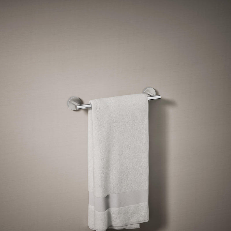 KOHLER K-27288-CP Elate® 12" Towel Bar, Minimalist Design, Premium Durable Metal, Corrosion Resistant, Polished Chrome
