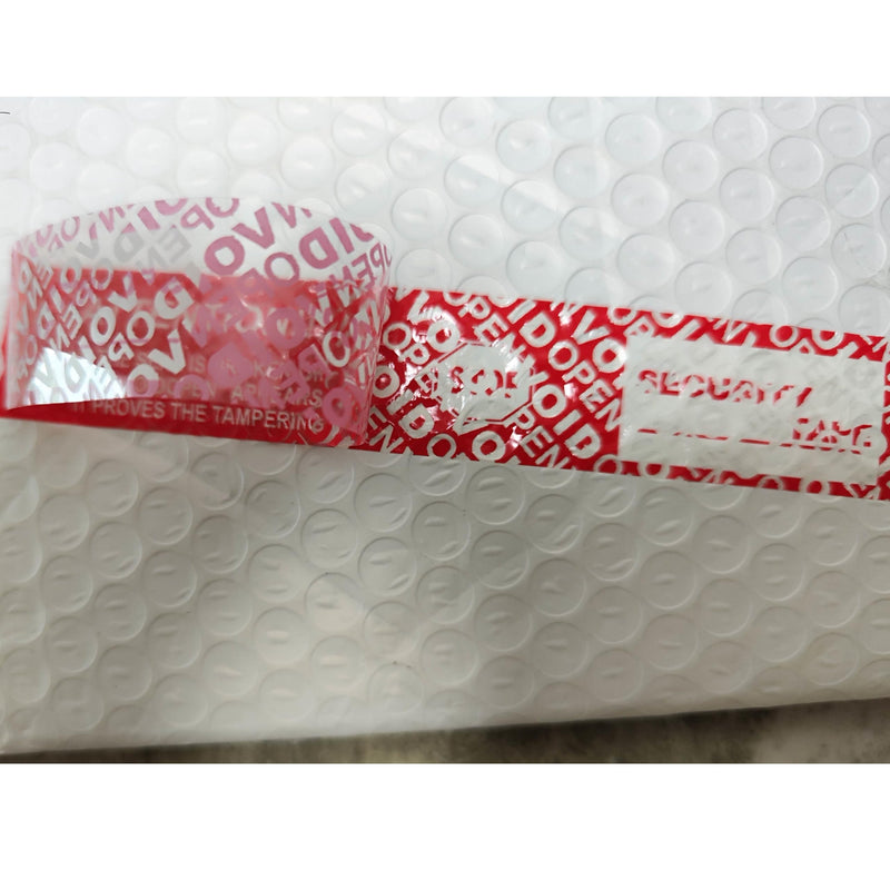 2 Rolls,1" x55 Yards Total Transfer Tamper Evident Security Packing Tape Seals (Superior Tamper Proof with Thick Void Film) 2 Rolls,1" x55 Yards