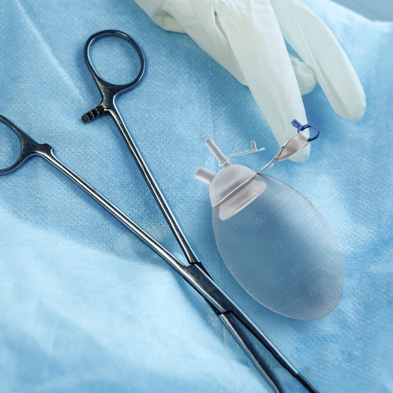 [Australia - AusPower] - AMZ Wound Drainage Bulb 100 ML. Oval Shape Silicone Bulb Evacuator Medical Suction. Surgical Drainage Bulb. Needle-Free Wound Drainage Reservoir for Closed Wound. Jackson Pratt Drain Bulb 1 Pack 