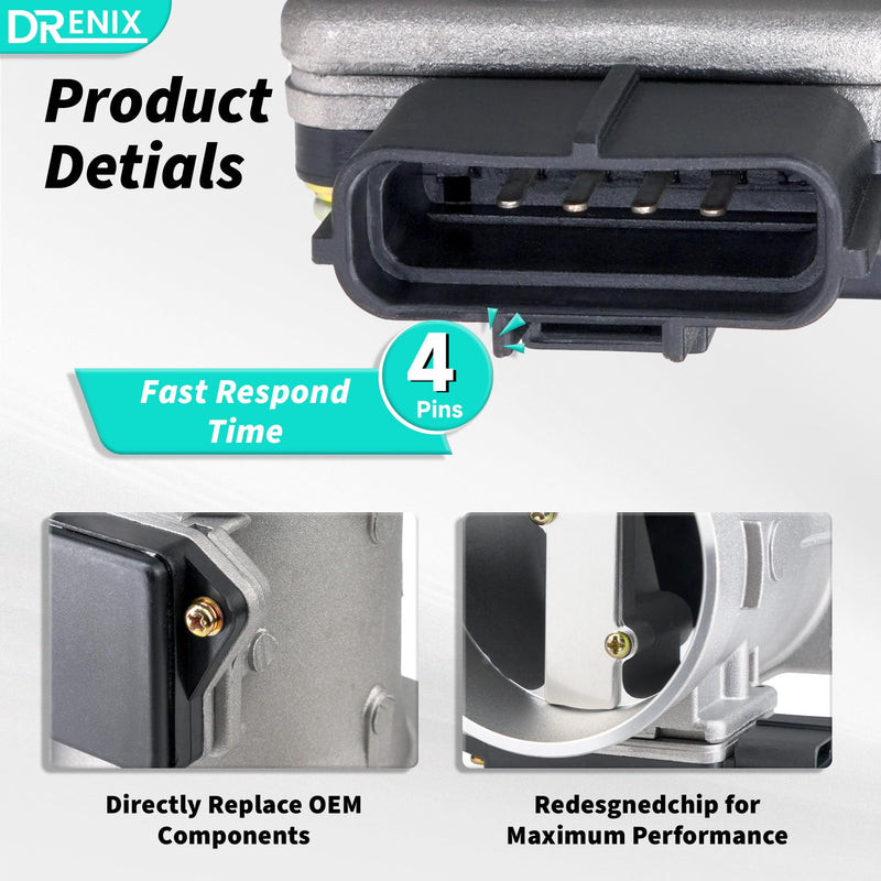 [Australia - AusPower] - Mass Air Flow Sensor Meter Assembly Fits For-Ford Explorer Ranger Aerostar For-Mustang For-Mazda B4000 For-Mercury Mountaineer V6 3.8L 4.0L 5.0L 4Pins F57Z12B579DBRM MF0894 ZZM213210 AFH7011 