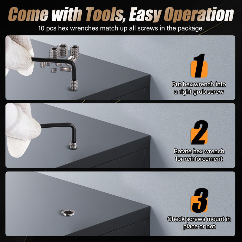 [Australia - AusPower] - 1150PCS Screws Assortment Kit, Standard Metric + SAE Stainless Steel Screws, Allen Head Socket Hex Grub Set Screws for Bathroom Fixtures, Towel Bar (M3-M8, 1/8"-40 to 5/16"-18) Silver 