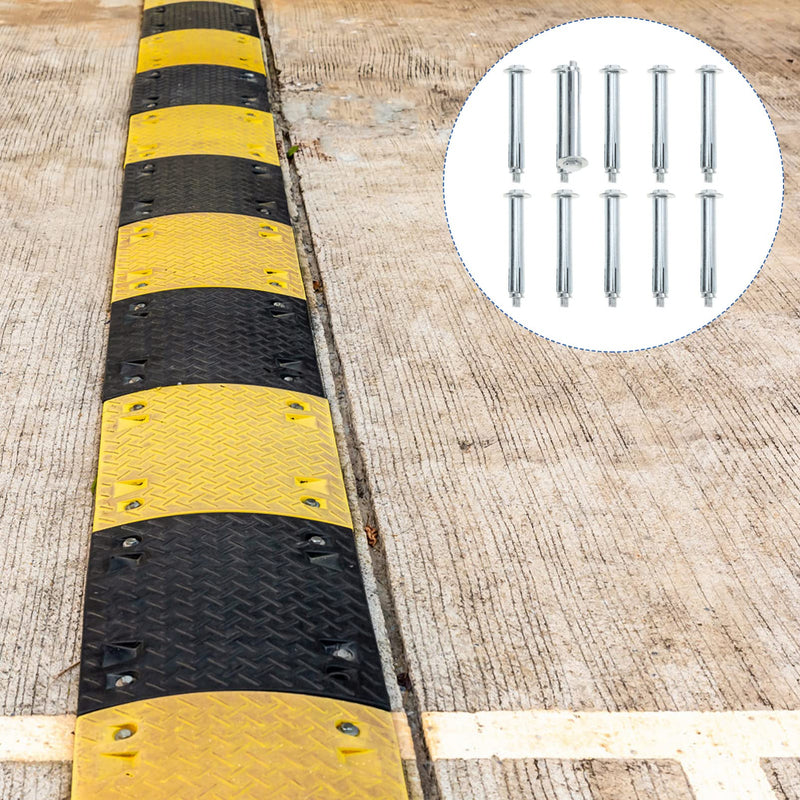 [Australia - AusPower] - POPETPOP Screws Steel Spikes Bolt Anchors for Bumps, 10pcs Expansion Bolt Asphalt Concrete Roads Anchor Bolt for Driveway Bolts 