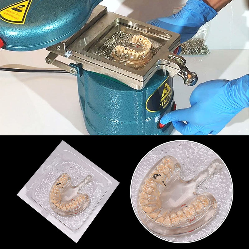 [Australia - AusPower] - Dental Splint 1.0/1.5/2.0mm Thermoforming Material Sheet Oral Denture Model Mold Slice For Vacuum Forming Soft Hard 5''x5'' (Soft Film 1.0 20Pcs) Soft Film 1.0 20Pcs 