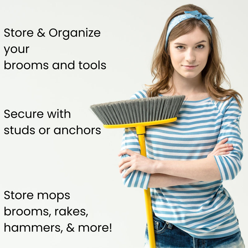 [Australia - AusPower] - Harrier Wall-Mount Spring Clamps for Tools, Rakes and Brooms, 10-Pack 