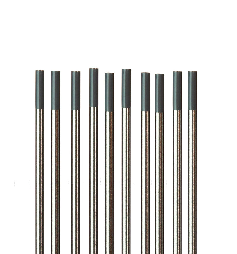 TIG Welding Electrodes 2% Ceriated WC20 (EWCe-2) Grey 3/32" 10 Pack 3/32" x 7" or 2.4mm x 175mm