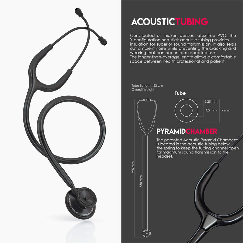 [Australia - AusPower] - MDF Instruments Acoustica Lightweight Stethoscope for Doctors, Nurses, Students + LUMiNiX Medical Professional Penlight 