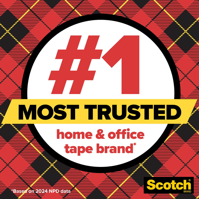 Scotch Transparent Tape, 1 Inch Core, Refills, 3/4 in. x 1,000 in., 24 Clear Tape Refill Rolls 24 Rolls