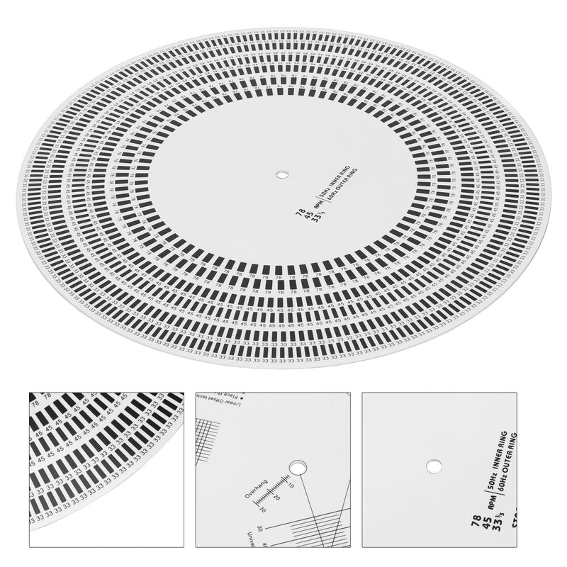 [Australia - AusPower] - Turntable Strobe Disc, Stroboscope Disc Mat Rotational Speed Detection Turntables Calibration Disc for Record Player 
