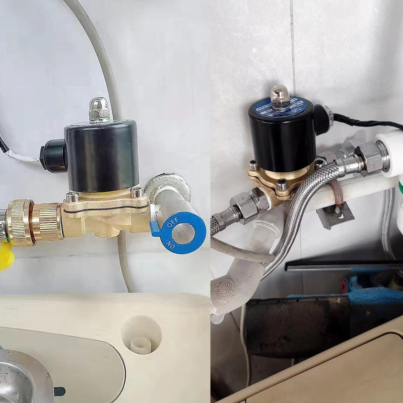 [Australia - AusPower] - HFS(R) Normally Closed Electric Solenoid Valve for Water Air Gas (110V AC 3/4IN NPT) 110V AC 3/4IN NPT 