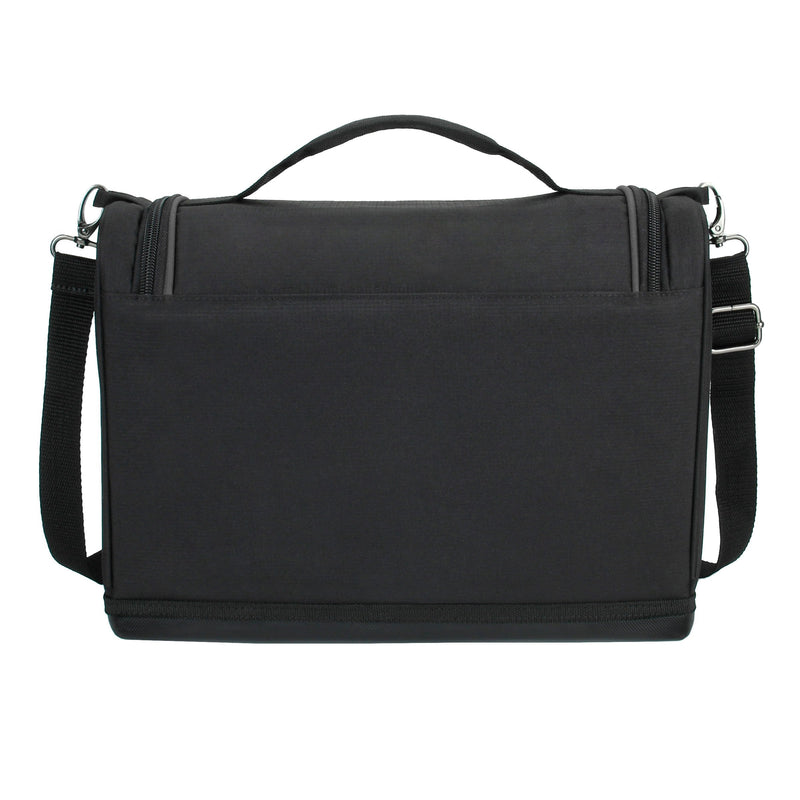 [Australia - AusPower] - USA GEAR Tablet Bag Compatible with 11 inch iPad Pro, 10.9 inch iPad Air, 10.2 inch iPad - Compact Messenger Bag with Durable Exterior, Soft Adjustable Interior Fits Keyboard, Charger, More (Black) Black 