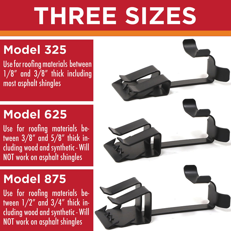 [Australia - AusPower] - Roof Clips | Safe for Heat Tape, Electric Cable & Roof Heat Cable Installation | Prevents Roof Damage | Easy Nail-Free Outdoor Cable Clips | Your Ultimate Cable Clip (.325-25 Pack) .325 - 25 Pack 