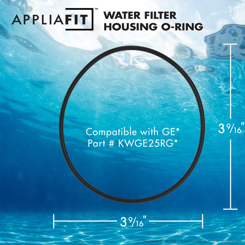 [Australia - AusPower] - AppliaFit O-Rings Compatible with GE KWGE25RG & WS03X10038 for GE 2.5 Inch Water Filter Housing Models GXWH01C, GXWH08C, GXWH04F, GXWH20F, GXWH20S, GXRM10, GXRM10G, GXRM10RBL & GX1S01R (6-Pack) 