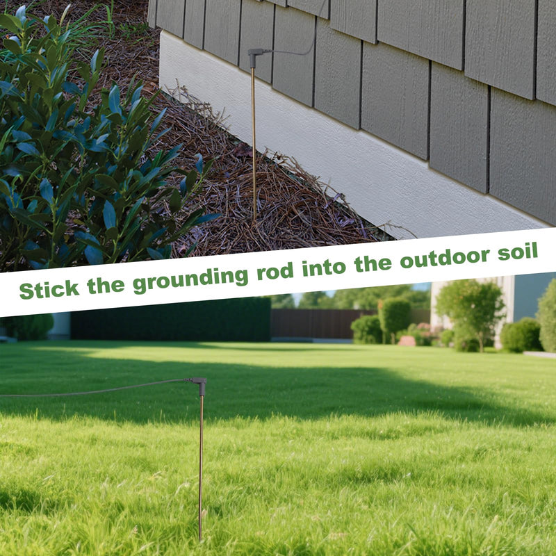 [Australia - AusPower] - Grounding Mat Copper Grounding Rod Kit, Includes 40ft &15ft Grounding Cord for Better Sleep Wellness Balance 