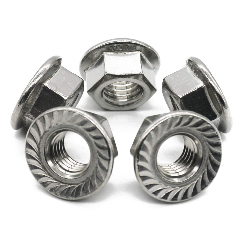 [Australia - AusPower] - (20 PCS) 3/8-16 Stainless Steel Serrated Flange Nuts,Flange Lock Nut,by Fullerkreg (20 PCS) 3/8-16 