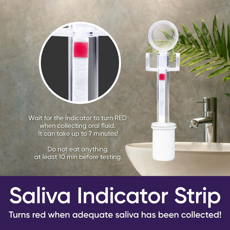 Prime Screen [5 Pack] 10 Panel Saliva Oral Fluid Test Kit, E&I Exempt for Workplace and Insurance Use AMP, BAR, COC, MDMA, MET (Meth), MTD, OPI, OXY, PCP (Phencyclidine), THC (Marijuana) - QODOA-10106 5