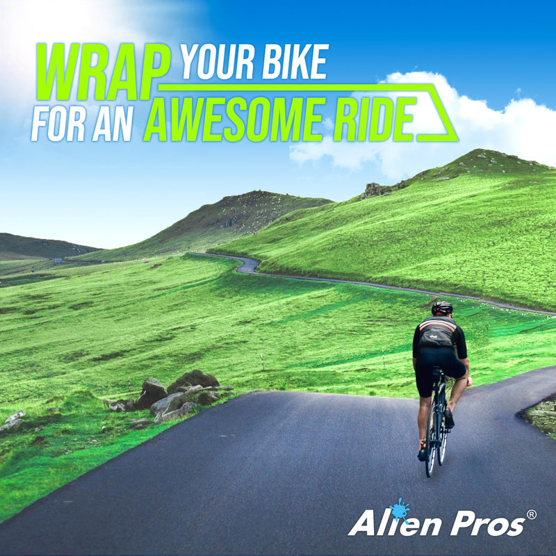 ALIEN PROS Set of 4 Black & Purple Chameleon Bike Handlebar Tape - Elevate Your Ride with Stylish, Comfortable, and Color-Shifting PU Tape for Enhanced Grip with These Bicycle Handle bar Tape