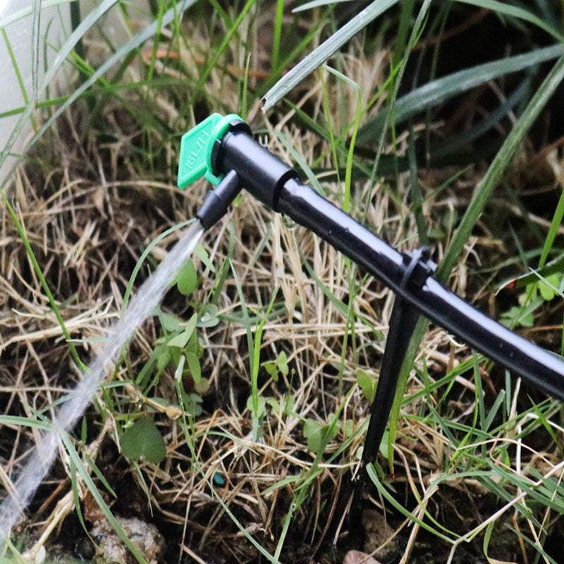 [Australia - AusPower] - Lxcom Lighting 100 Pack 4 GPH Flag Drip Emitter Drip Emitters 16L/H Emitter Sprinkler Drippers System Parts Connect 4mm/7mm Hose for Lawn Vegetables Garden (Green) 